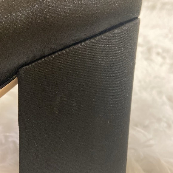 MARC FISHER BLACK SATIN JANIE WOMEN ANKLE BOOTS. SIZE-7 1/2. M. - Picture 7 of 9